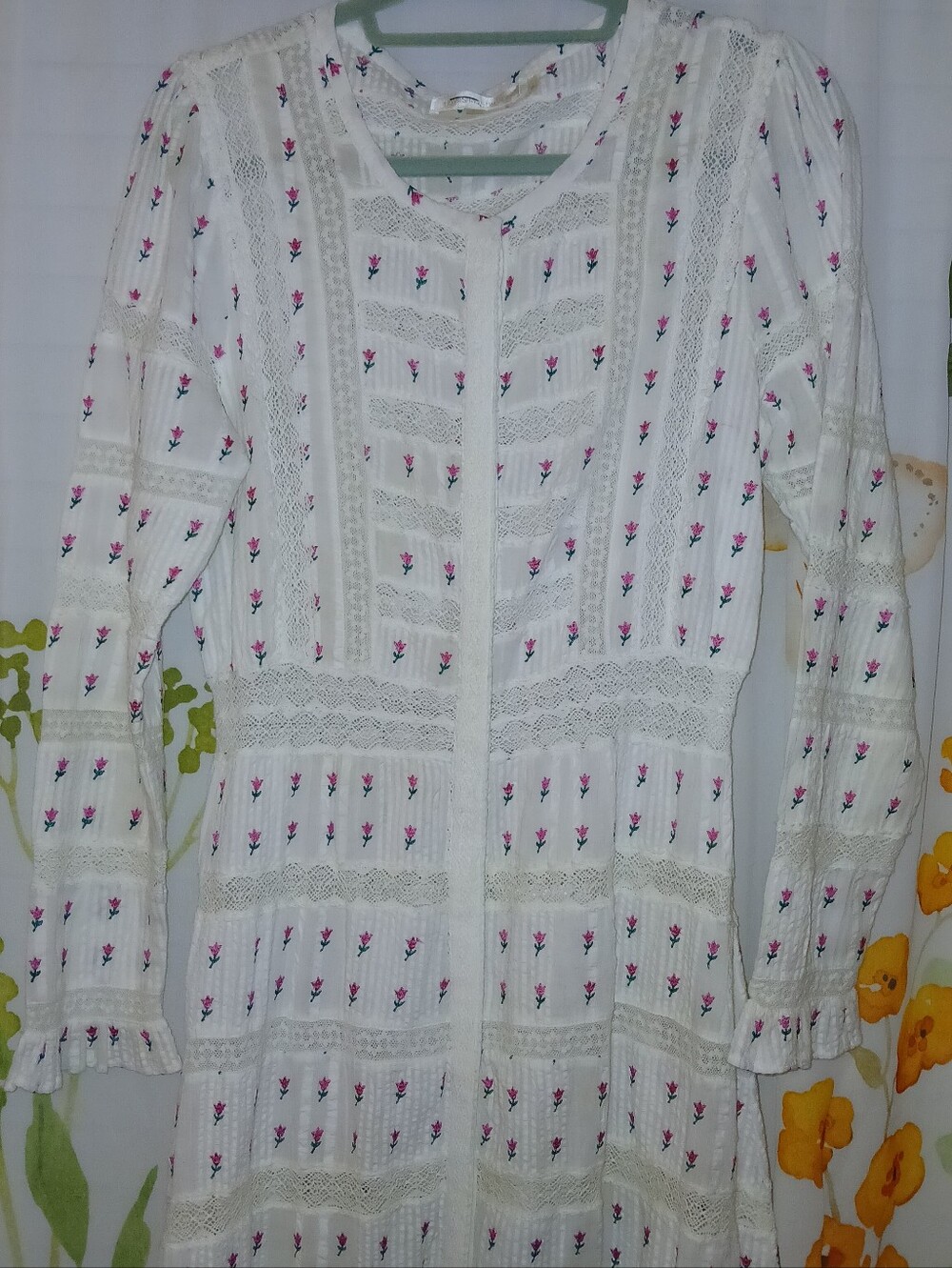 Loveshackfancy Lace And Floral Embroirderd Maxi - 4 - Picture 9 of 16